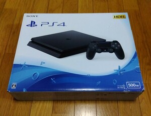 【美品・2024年8月15日購入品】 PlayStation 4 ジェット・ブラック 500GB (CUH-2100AB01) PS4 本体 プレステ