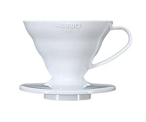 HARIO (ハリオ) V60 01 透過 コーヒードリッパー ホワイト コーヒードリップ 1~4杯用 VDR-01W