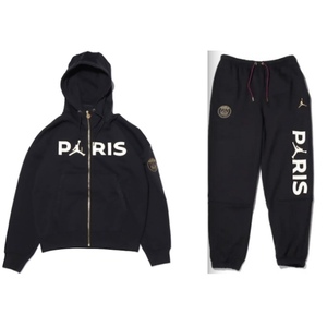 NIKE PSG JORDAN PANT ナイキ ジョーダン パリ サンジェルマン フリース フーディー パンツ パーカー PARIS DM3095 DM9770-010 上下セット