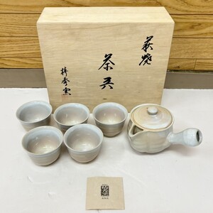 未使用 萩焼 椿秀窯 茶器 湯呑 急須！