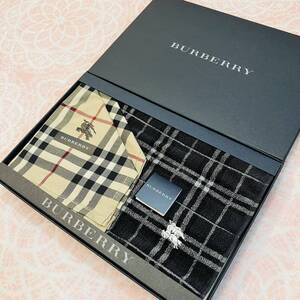 【人気柄】新品/2枚/BURBERRY/タオルハンカチ/正規品/バーバリー/綿100%/未使用/即決あり/匿名発送/ノバチェック/ハンドタオル/箱入ギフト/