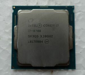 ☆★intel　第8世代　core i7　8700　中古　動作未確認★☆