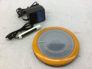 SONY CDウォークマン/オレンジ D-EJ855 CD再生・ボタン動作確認済 内部破損有/イヤホン無し 中古品 ACB