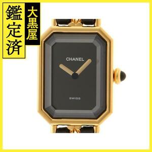 CHANEL シャネル プルミエールL H0001 GP/レザー クォーツ【460】2148103716416