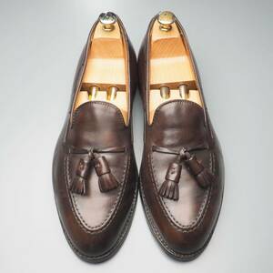 W1731//*オールデン/Alden*＃561/メンズ9D/B/タッセルモカシン/レザースリッポン/ローファー/革靴/茶/ブラウン