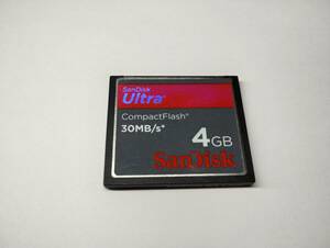 4GB SanDisk　ultra　30MB/s　CFカード　フォーマット済み　メモリーカード　コンパクトフラッシュカード