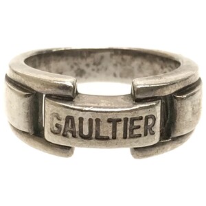 【シルバー リング】Jean Paul GAULTIER ジャンポール ゴルチエ 14号 旧ロゴ シンプル 中抜き 指輪 J.P.G SV 925 STERLING SILVER A765