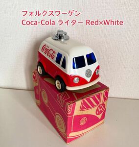 【レア】希少 未使用品 フォルクスワーゲン Coca-Colaライター ミニカー コカ・コーラライター Volkswagen Writer Red×White A37