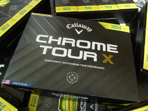 ◆2024年！最新/正規品◆キャロウェイ ゴルフ CHROME TOUR X TRIPLE TRACK/イエロー/1ダース/Callaway/YE◆クロムツアーX/新品