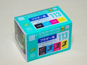 ☆ブラザー用 エコリカ リサイクル インクカートリッジ 互換 LC113-4PK 4色パック 送料185～450円☆