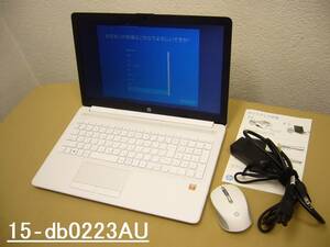 HP●15-db0223AU　マウス付●Win10Home　AMD A6-9225 2.6GHz　4GB