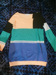 SLY スライ 配色カラー ニットセーター