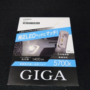  LED フォグランプ GIGA F2800シリーズ H8 H11 H16 5700K 純正ヘッドライトと同等色 1400lm 車検対応 BW5132　未開封