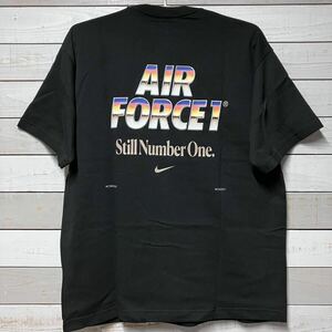 SIZE XL NIKE AIR FORCE 1 BLACK TEE SHIRT ナイキ エア フォース ワン ブラック Tシャツ