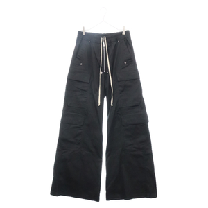 Rick Owens リックオウエンス 23SS CARGO BELAS カーゴベラ ドローストリングワイドカーゴパンツ ブラック RU01C4339-TE