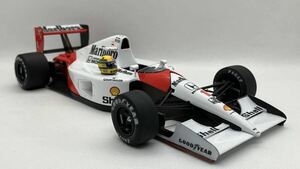 1/20 McLaren MP4/6 1991 Japan GP（MFH製キット）の完成品 + セナのヘルメット