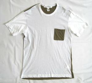 COMME des GARCONS SHIRT コムデギャルソン シャツ　バイカラー　切替　ポケットTシャツ　L