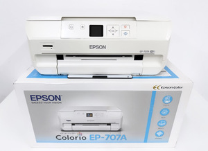 100円～★EPSON エプソン プリンター カラープリンター インクジェット複合機 Colorio カラリオ EP-707A【札幌市直接受け取りも可能】