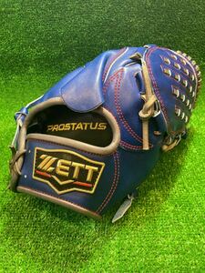 【限定・即戦力品】ZETT PROSTATUS ゼット プロステイタス 一般硬式用 投手用 グラブ BPG-PRO 大瀬良モデル 461型 日本製 ロイヤルブルー