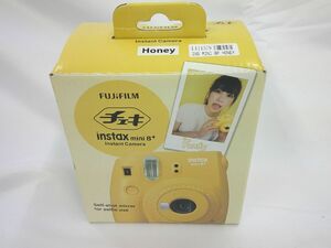 52 送60サ 0618$B05 富士フィルム チェキ instaxmini8+ ハニー インスタントカメラ ジャンク品