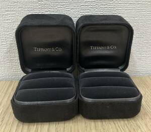 ☆4095a　TIFFANY&Co.　ティファニー　指輪　ケース　箱　ペアリング用　ジュエリーケース 2個 現状保管品☆