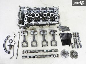 ★実動外し★ 日産 純正 S13 シルビア 後期 SR20DET ターボ 5MT 52F エンジン シリンダーヘッド ブロック エンジンパーツ付 RPS13 180SX