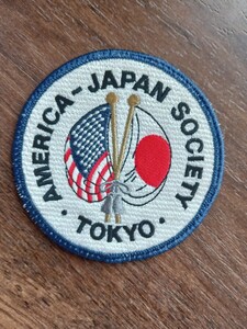 ヴィンテージ ワッペン パッチ 刺繍ワッペン アメリカ 日本（東京） SOCIETY（国旗）