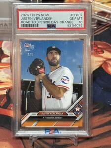 PSA10 2023 Topps Now JUSTIN VERLANDER Orange 5枚限定 Postseason カラーマッチ