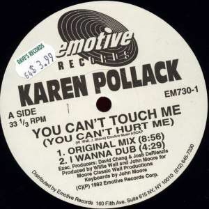 米12 Karen Pollard You Cant Touch Me (You Cant Hurt Me) EM7301 Emotive Records /00250