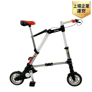 A-bike City コンパクト 軽量 折りたたみ 自転車 8インチ 空気入れ 収納袋付き 中古 訳有 T9191561