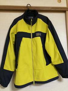 mountain HARD WEAR☆フリース切り替えジャケット ジャンバー POLARTEC サイズXL TG イエロー