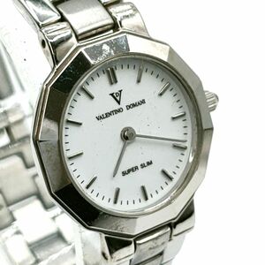 【電池切れ】バレンチノ ドマーニ VALENTINO DOMANI　クォーツ腕時計　VD-1017　白文字盤　レディース　ケース：2.2　腕回り：15.2