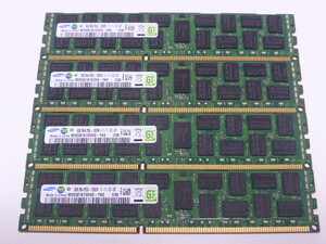 メモリ サーバーパソコン用 低電圧 1.35V Samsung PC3L-12800R(DDR3L-1600R) ECC Registered 8GBx4枚 合計32GB 起動確認済みです②