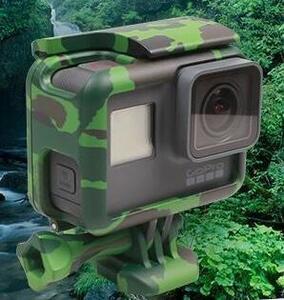 @新品未使用）GoPro 7 6 5 用 保護ケースフレームウッドランド迷彩カモ