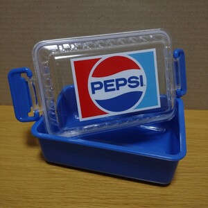 PEPSI ペプシ ペプシコーラ お弁当箱 お弁当 ランチボックス 収納 小物入れ 置物 世田谷ベース グッズ コレクション ロゴ マスコット １ 