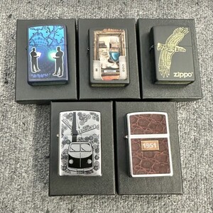 H058-NG8-165 ▲ Zippo ジッポー オイルライター 5点セット イーグル WWW 1951 バス GGB 他 喫煙具 5点火花あり