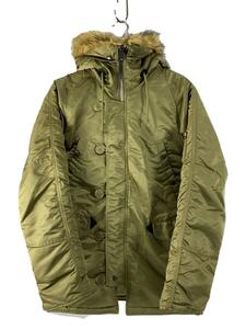 ALPHA INDUSTRIES◆フライトジャケット/S/ナイロン/KHK/20094-219