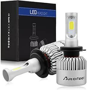 Autofeel【正規品】 ヘッドライト LED H7 6500K DC9V-32V LEDチップ搭載モデル 放熱ファン付き 5年