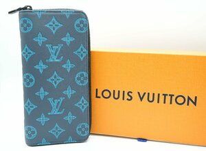 １円～ 未使用級 LOUIS VUITTON ルイヴィトン モノグラム シャドウ ジッピーウォレット ヴェルティカル M82322 シリアルICチップ内蔵モデル