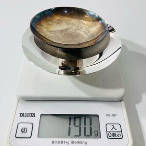 53KT73【銀盃3個 計190g 純銀 刻印】銀杯/silver/シルバー/造幣局/銀/純銀製/銀製品/目方/目型/潰し/（検索/純金 プラチナ 金 ゴールド）