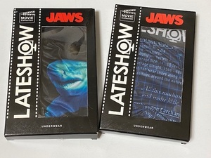 LATESHOW ( レイトショー ) JAWS ジョーズ ボクサーブリーフ Mサイズ 2点セット 展示未使用品