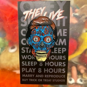 THEY LIVE ALIEN ゼイリブ エイリアン ピンズ ピンバッジ sf映画 ジョンカーペンター pins ピンバッチ 雑貨