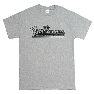 [XLサイズ]Fender Rhodes（フェンダー・ローズ） ロゴTシャツ スポーツグレー