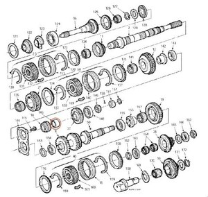 フォード M5R2 5速 マニュアル トランスミッション パーツ 部品 メインシャフト側 リバースギア スペーサー E8TZ-7072-B