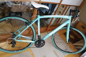 ★☆★Bianchi ビアンキ　美品　Camaleonte　SPORT３SORA 2×9S　フルカスタム　チェレステ　2014年 51サイズ ★☆★