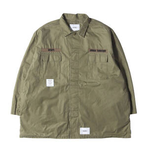 WTAPS ダブルタップス ジャケット サイズ:S / 20AW オーバーサイズ ミリタリー シャツジャケット (GUARDIAN / JACKET) / オリーブドラブ