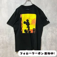 古着 used　Disney　ディズニー　neff　ネフ　半袖プリントTシャツ　黒　ブラック　ミッキーマウス　メキシコ製