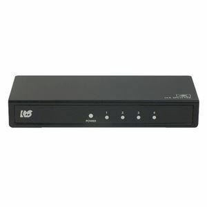 【新品】ラトックシステム 4K60Hz対応 1入力4出力 HDMI分配器 RS-HDSP4P-4KZ