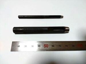 ♪未使用 穴あけポンチ2ｍｍ 7ｍｍ 2本セット ベルトポンチ 皮 ビニール 布地 レザー 薄板 厚紙 穴あけ大工 レザークラフト 工作♪