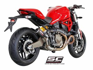 【国内在庫】SC-PROJECT SCプロジェクト CR-Tスリップオンサイレンサー ＆ 大径リンクパイプ DUCATI MONSTER モンスター 821 